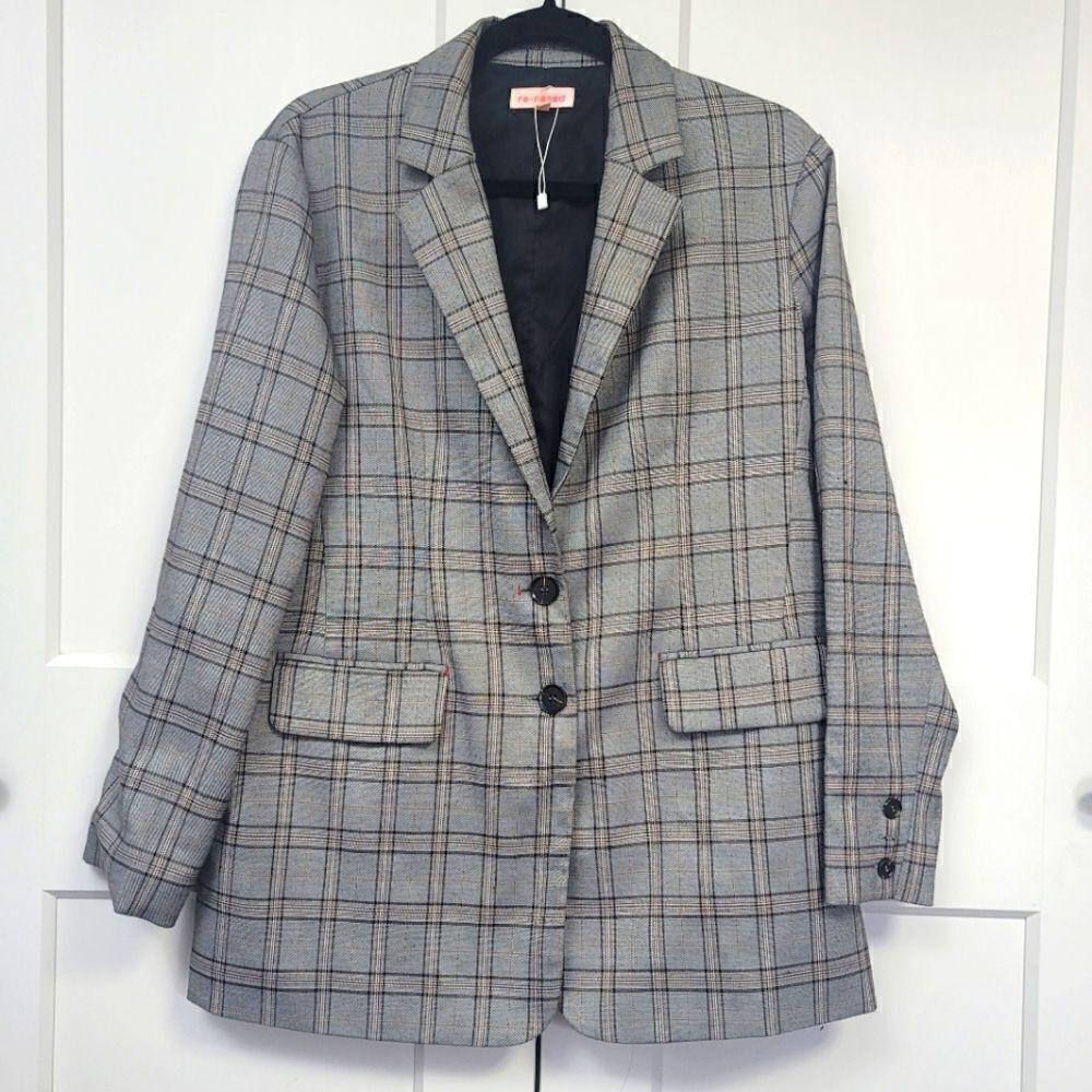 Re:named plaid blazer, medium